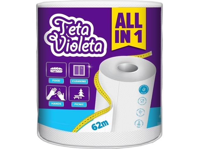 Teta Violeta Papirnati ručnik 1 rola - Akcija u trgovini Tommy