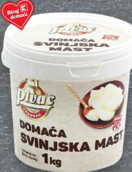Pivac Svinjska mast 1 kg - Akcija u trgovini Plodine