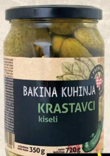 Bakina Kuhinja Krastavci kiseli 690 g / 350 g - Akcija u trgovini Stanić Diskont