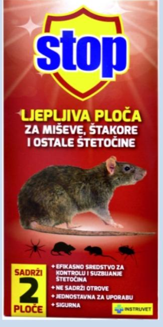 Ljepljiva ploča Stop Za miševe 1 pakiranje - Akcija u trgovini Boso