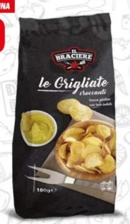 IL BRACIERE Čips hrskavi 180 g - Akcija u trgovini Eurospin