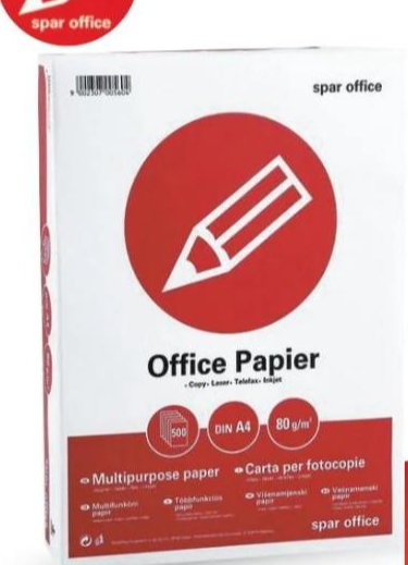 Fotokopirni papir SPAR OFFICE 1 omot - Akcija u trgovini Interspar