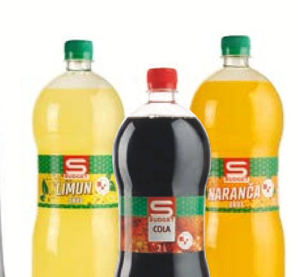 S Budget gazirano piće 2 L Akcija u trgovini Spar