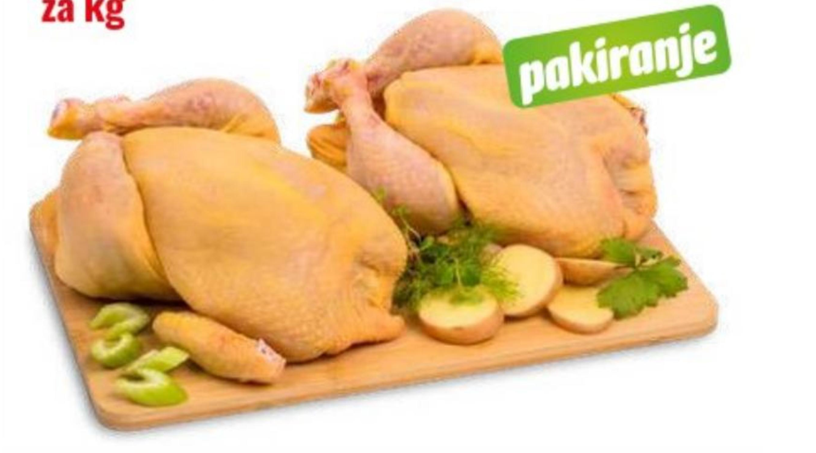 Dva svježa pileta na podlošku - Akcija u trgovini Eurospin