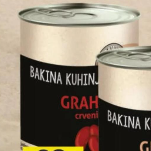 Bakina kuhinja Grah 400 g/240 g - Akcija u trgovini Stanić Diskont