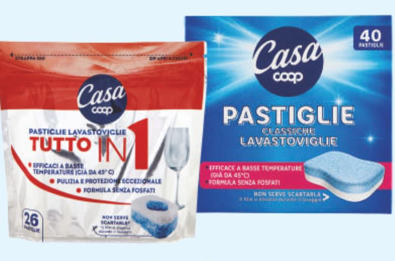 Casa, Coop Tablete za strojno pranje posuđa 40 kom ili 26 kom - Akcija u trgovini Tommy