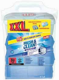 W5 Vlažne višenamjenske maramice XXL 4 x 80 kom - Akcija u trgovini Lidl