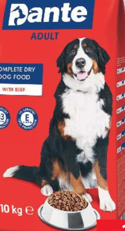 Dante Hrana za pse 10 kg - Akcija u trgovini Kaufland