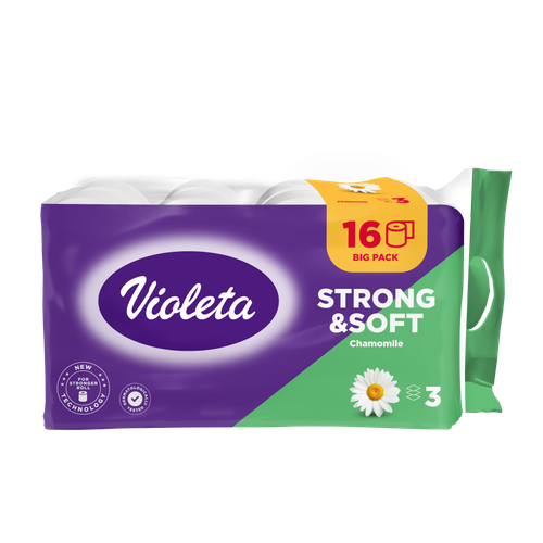 Toaletni papir Violeta Strong & Soft kamilica 16 rola - Akcija u trgovini NTL
