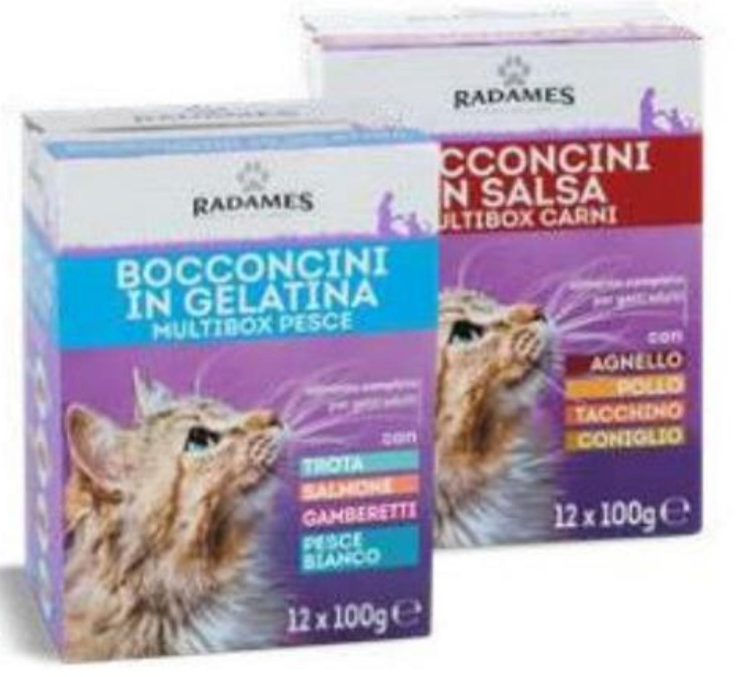 Hrana za mačke više okusa 12 x 100 g Radames - Akcija u trgovini Eurospin