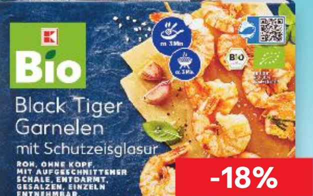 Black Tiger kozice 180 g BIO - Akcija u trgovini Kaufland