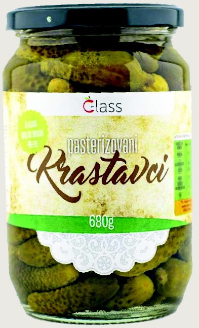 Krastavci Class 680 g / 380 g Akcija u trgovini Boso