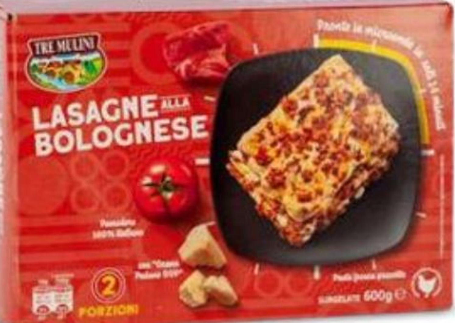 Lazanje Bolognese 600 g Tre Mulini - Akcija u trgovini Eurospin