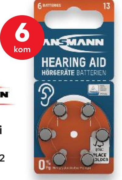 ANSMANN Baterije za slušni aparat 6 kom - Akcija u trgovini Kaufland
