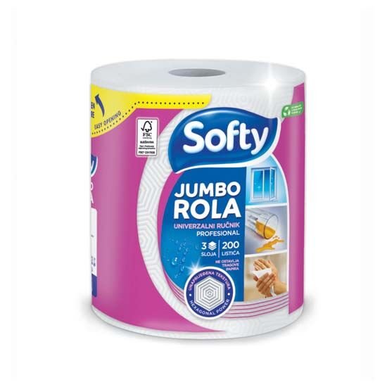 Softy Kuhinjski ručnik 200 listića rola - Akcija u trgovini Plodine