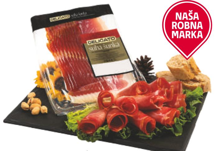 Delicato Suha šunka 1 kg - Akcija u trgovini Tommy