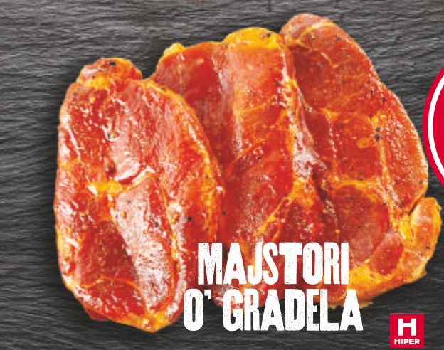 Majstori o' gradela Svinjski vrat 1 kg - Akcija u trgovini Tommy