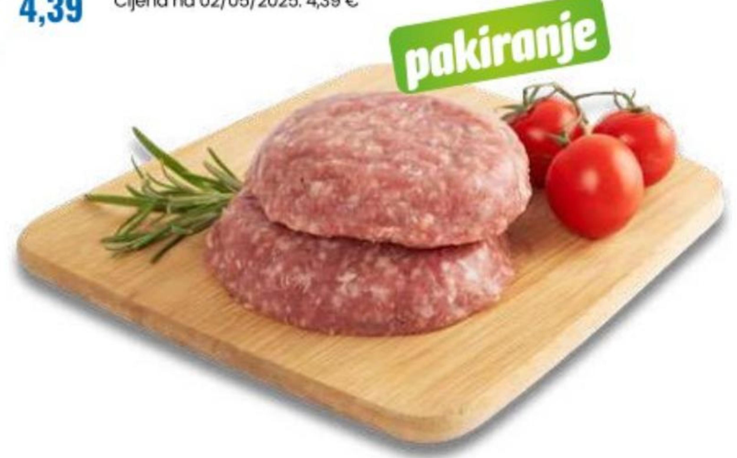 Teleći burger 2 x 125 g - Akcija u trgovini Eurospin