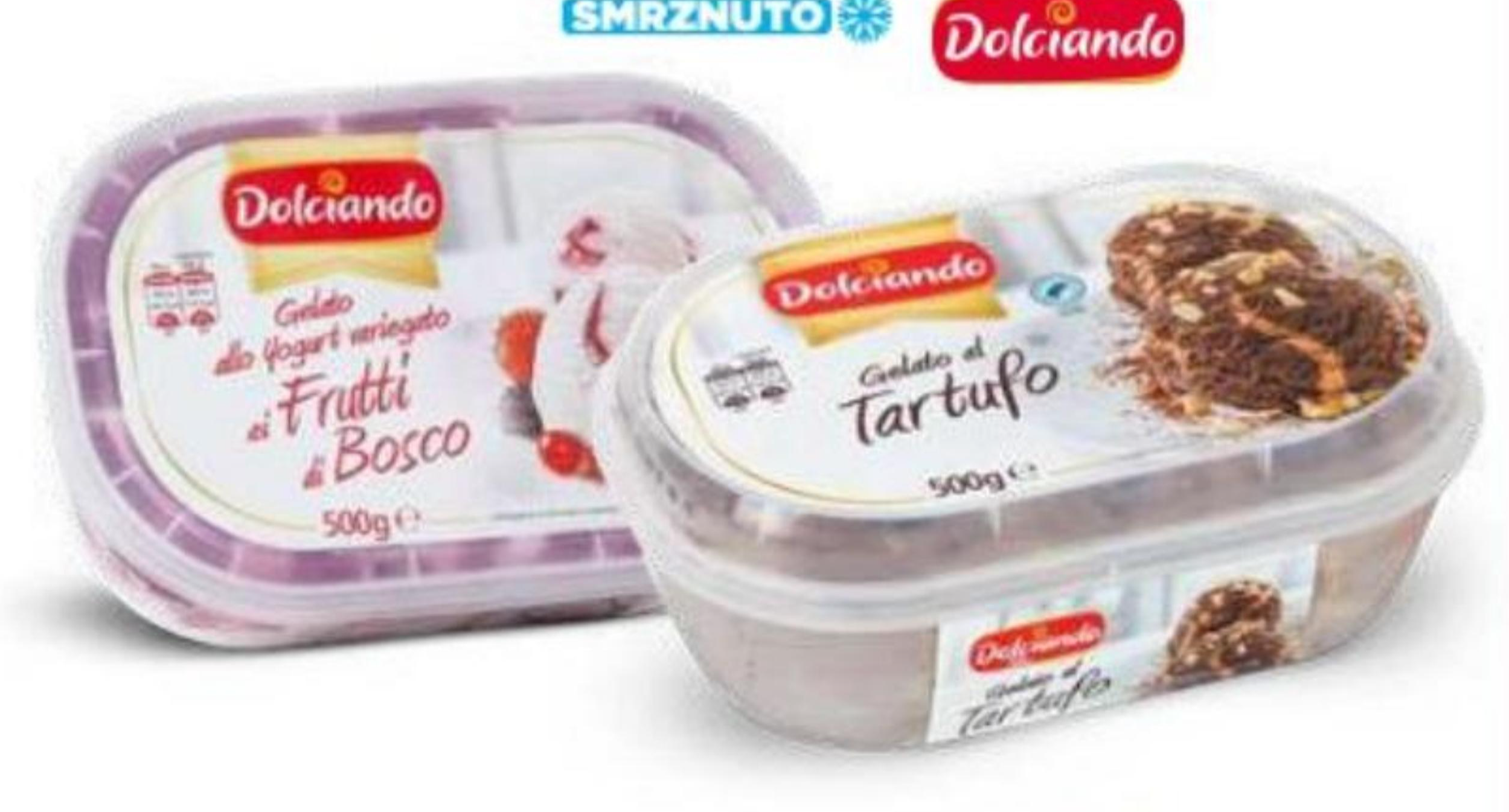 Sladoled Truffle Cake/Jogurt i Šumsko voće/Limun 500 g Dolciando - Akcija u trgovini Eurospin