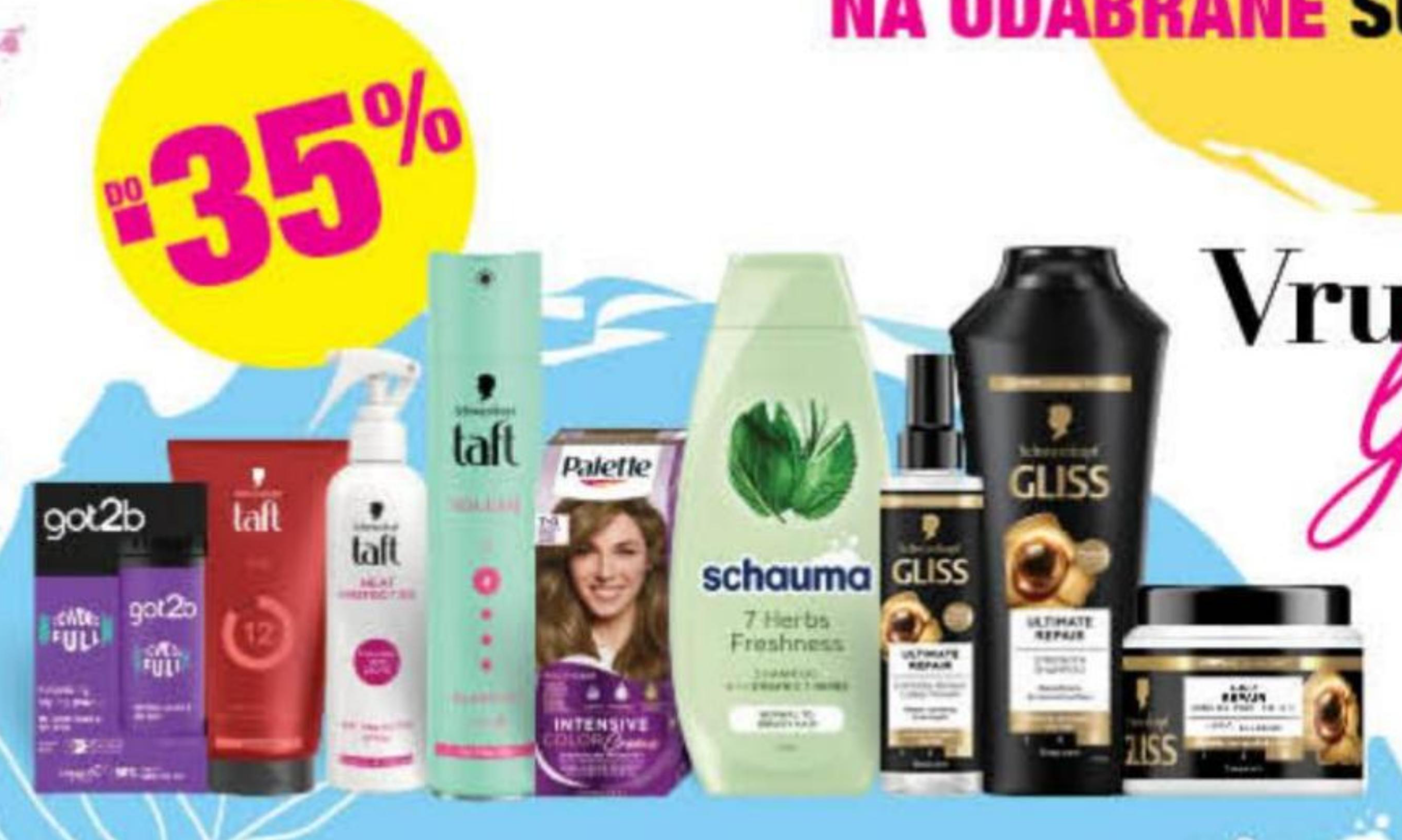 Schauma Proizvodi za njegu kose - Akcija u trgovini Plodine