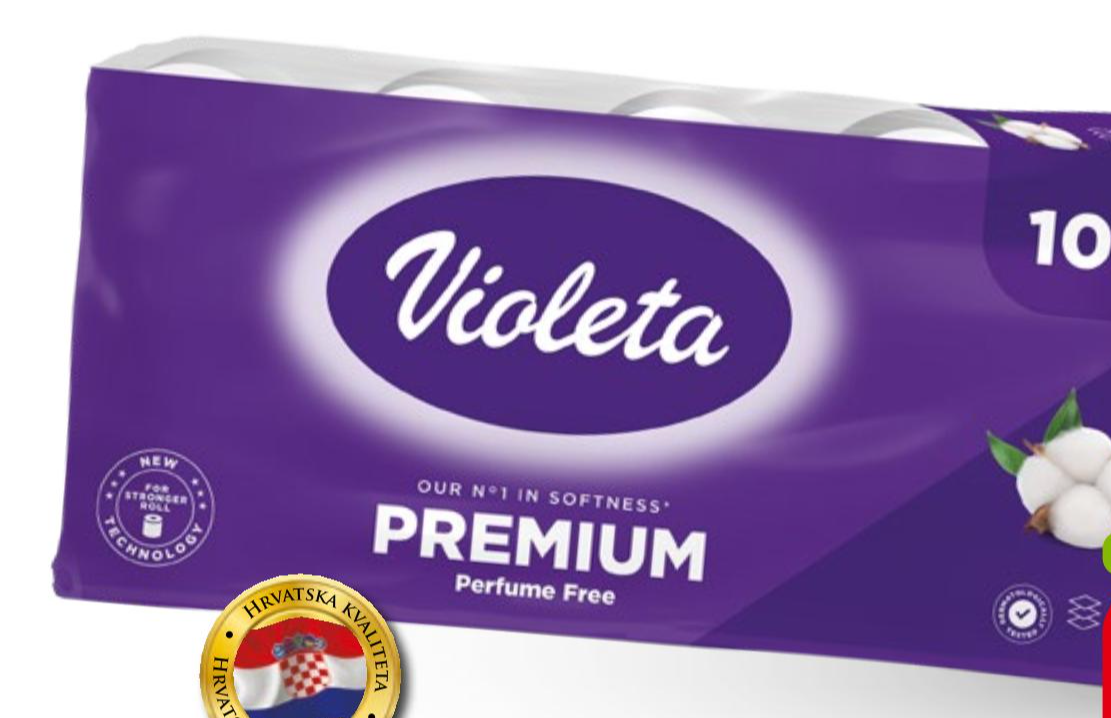 VIOLETA Strong & Soft Toaletni papir 10 rola - Akcija u trgovini Ribola