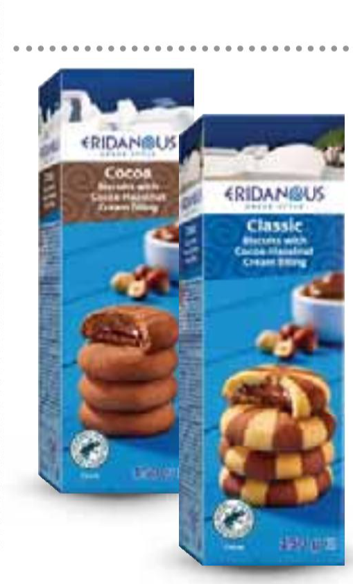 ERIDANOUS Punjeni keksi 150 g - Akcija u trgovini Lidl