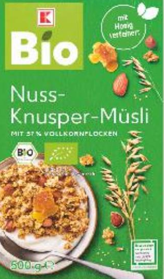Bio Hrskavi muesli 500 g - Akcija u trgovini Kaufland