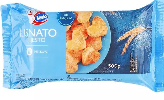 Ledo Lisnato Tijesto 500 g - Akcija u trgovini Trgovina Krk