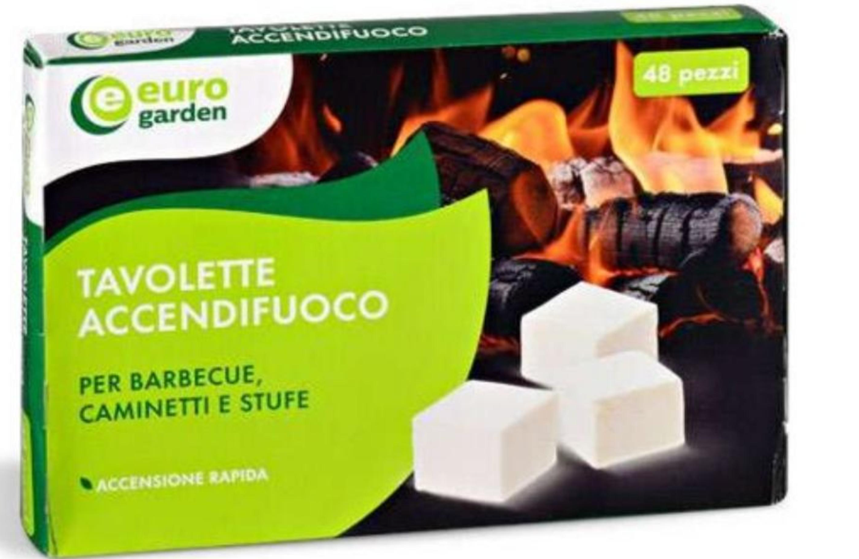 Kocke za potpalu vatre 48 kom Euro Garden - Akcija u trgovini Eurospin