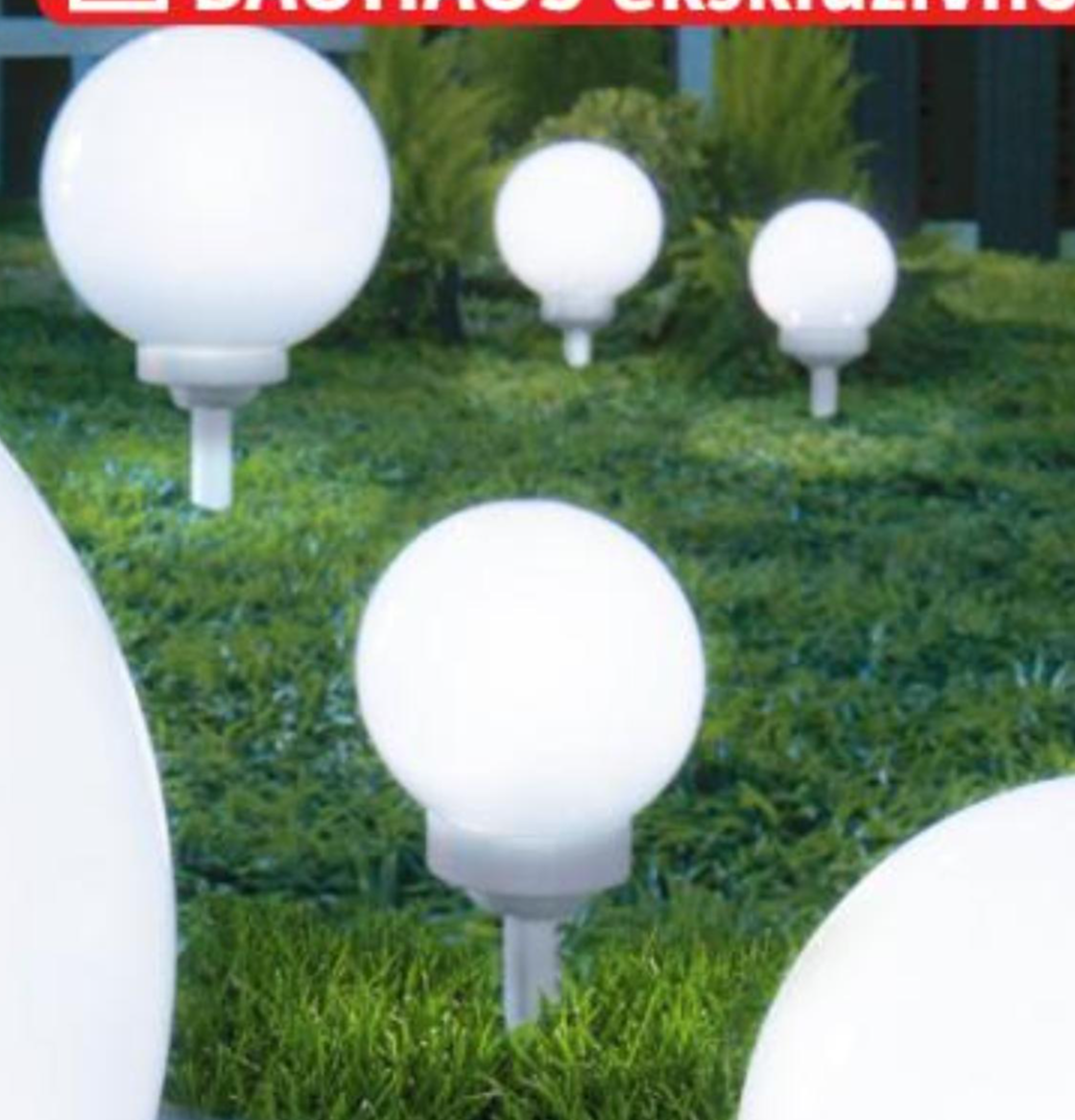 Solarna LED svjetiljka 'Fara' 4 x 0,06 W, Ø 20 x v 52,3 cm - Akcija u trgovini Bauhaus