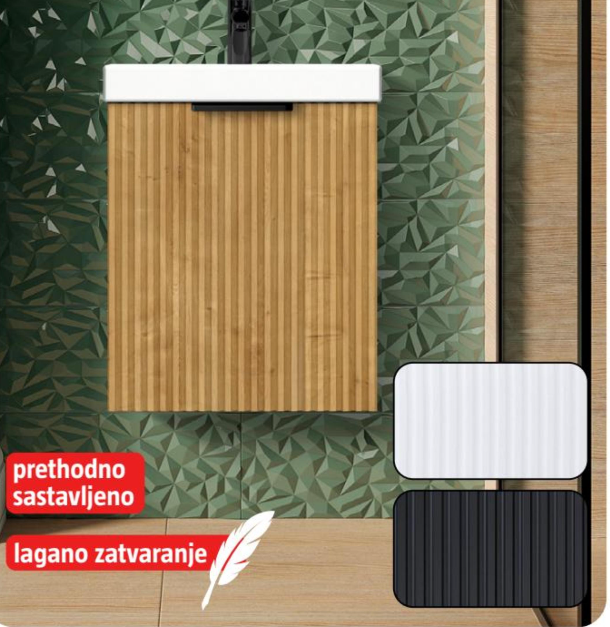 Ormarić s umivaonikom 'Yasumi' - Akcija u trgovini Bauhaus