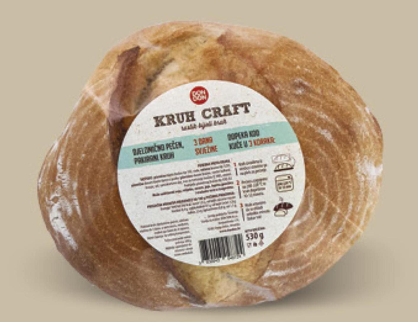 Kruh Craft 530g ili 500g Akcija u trgovini Konzum