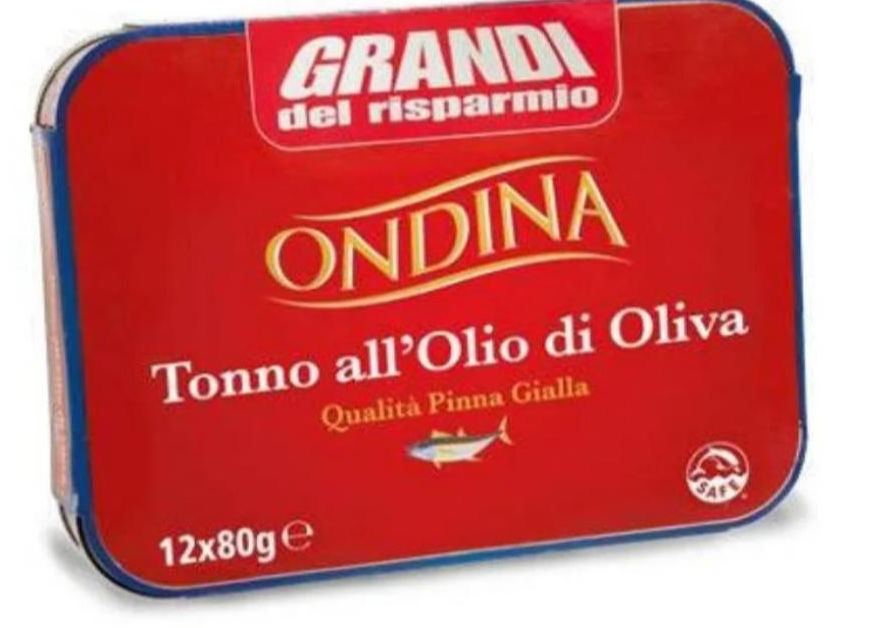 Ondina Tuna u maslinovom ulju 12 x 80 g - Akcija u trgovini Eurospin