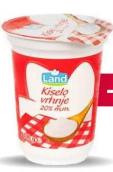 Land Kiselo vrhnje 400 g - Akcija u trgovini Eurospin
