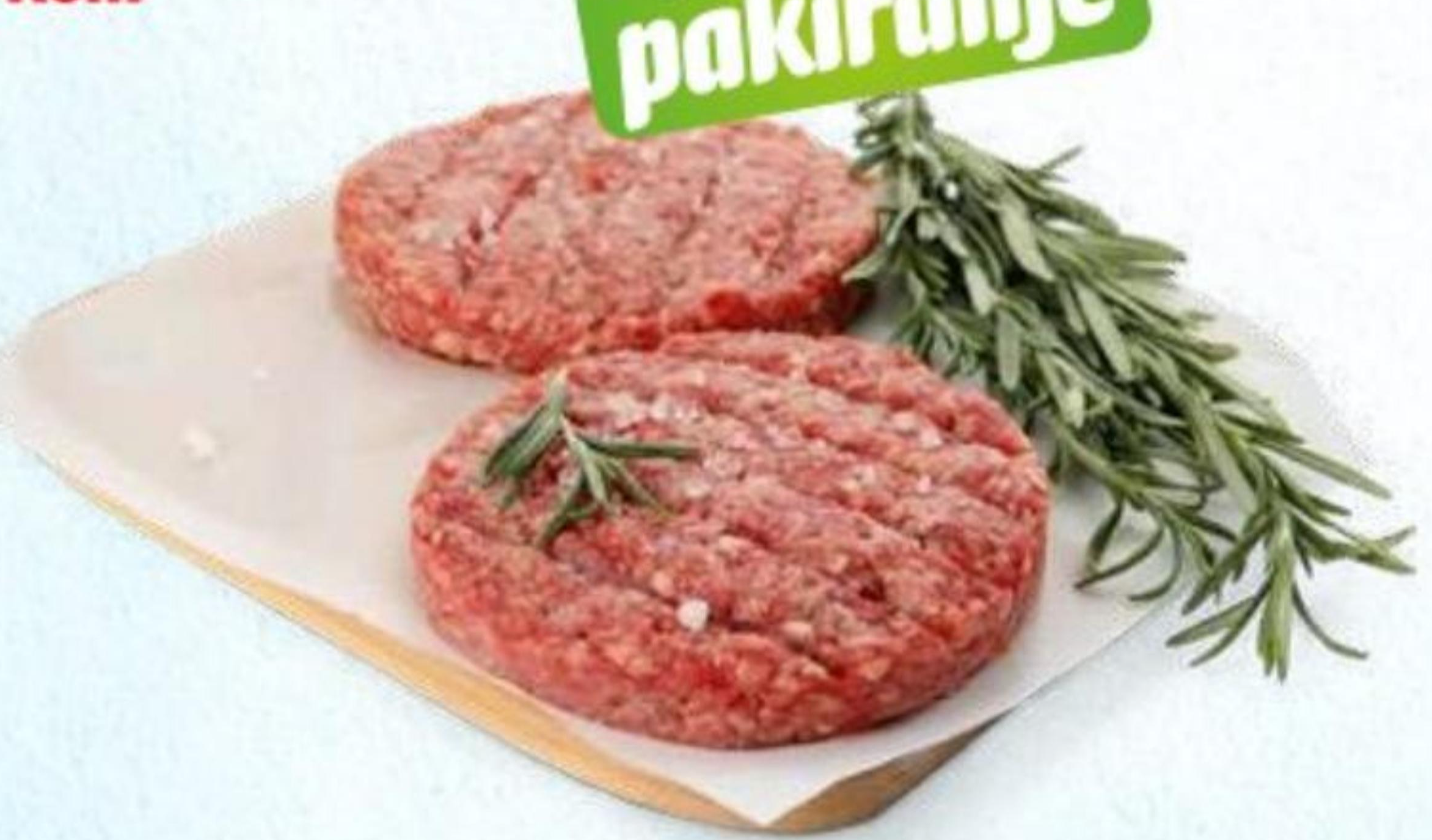 Pljeskavica 450 g - Akcija u trgovini Eurospin