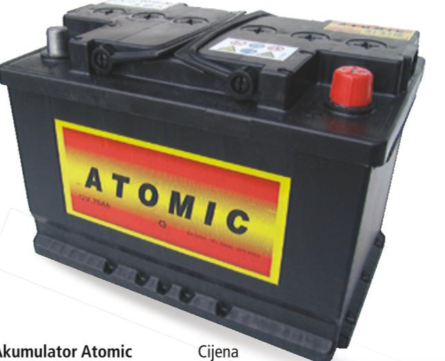 Akumulatori Atomic 1 kom - Akcija u trgovini Interspar