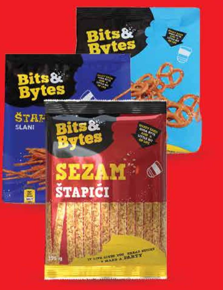 Bits&Bytes Štapići i pereci 175 - 220 g - Akcija u trgovini Plodine