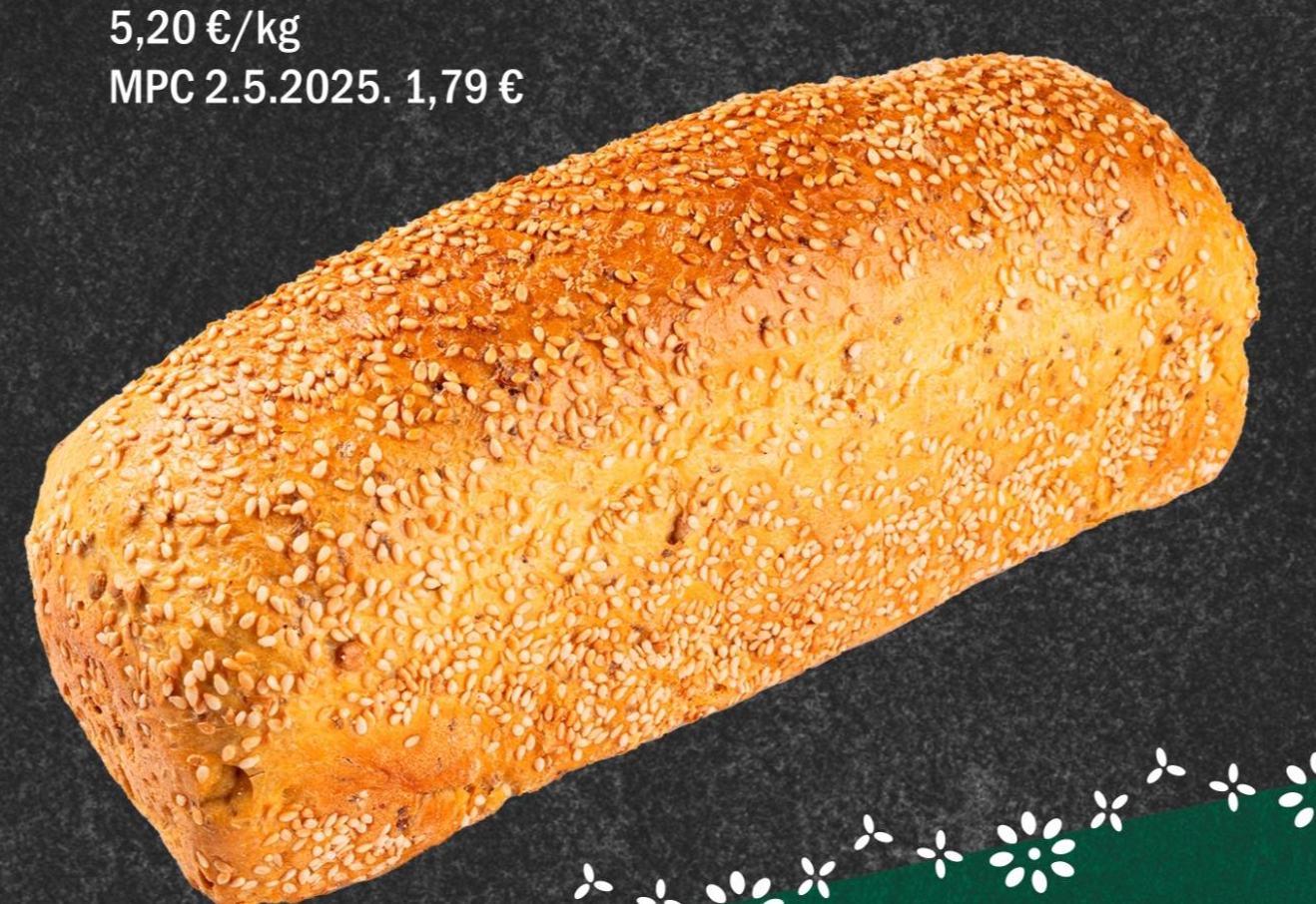 Kruh sa sjemenkama suncokreta i chie 300G - Akcija u trgovini Boso