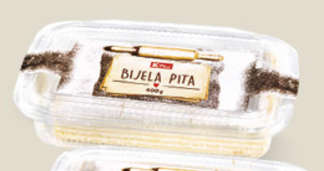 K Plus Bijela pita, Medena pita 400g - Akcija u trgovini Konzum