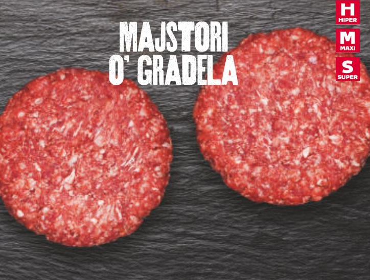 Američki burger 600 g Majstori o' gradela - Akcija u trgovini Tommy