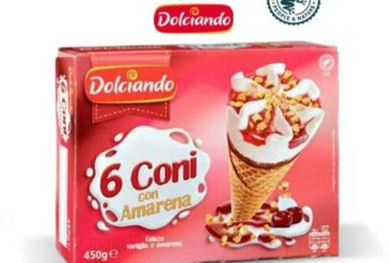 Korneti višnja 6 KOM, 450 g Dolciando - Akcija u trgovini Eurospin