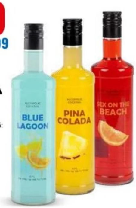 Cocktail više vrsta 700 ml - Akcija u trgovini Eurospin