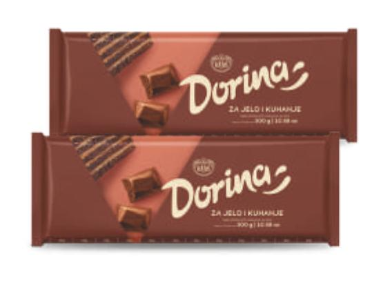 Kraš čokolada za kuhanje Dorina 300 g - Akcija u trgovini Trgovina Krk