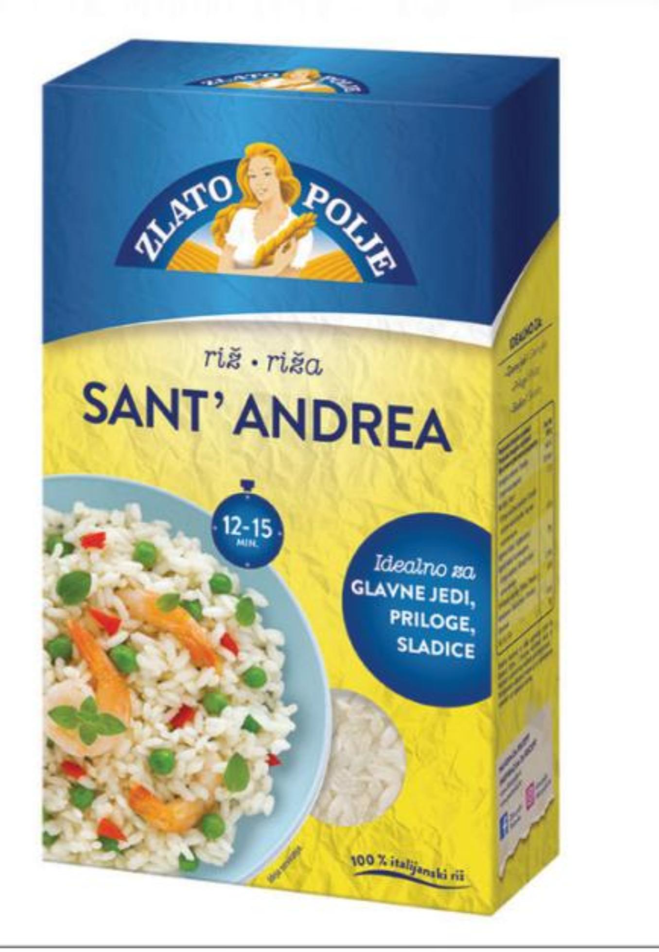 Zlato Polje Sant' Andrea Riža 500 g - Akcija u trgovini Ribola