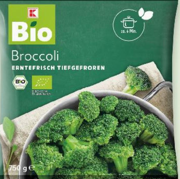 Brokula 750 g BIO - Akcija u trgovini Kaufland
