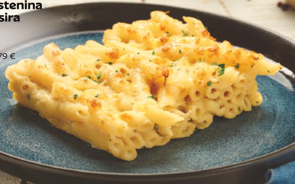 Zapečena tjestenina s četiri vrste sira 100 g - Akcija u trgovini Tommy