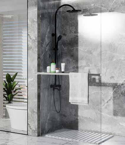 Staklena stijena za tuš stil - Akcija u trgovini Pevex