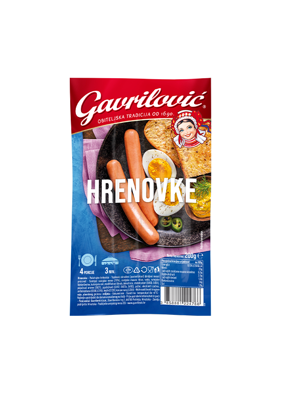 Hrenovke Gavrilović Jeli pileće 200 g - Akcija u trgovini Boso