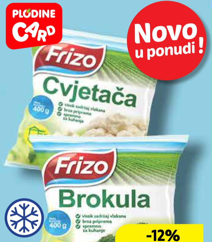 Frizo Cvjetača 400 g - Akcija u trgovini Plodine