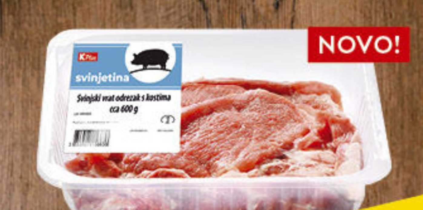 K Plus Svinjski vrat 600g - Akcija u trgovini Konzum